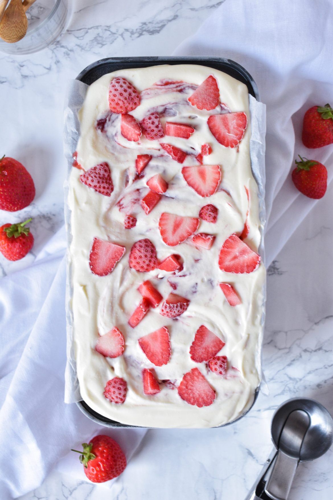 No Churn Strawberry Ice Cream Recipe
